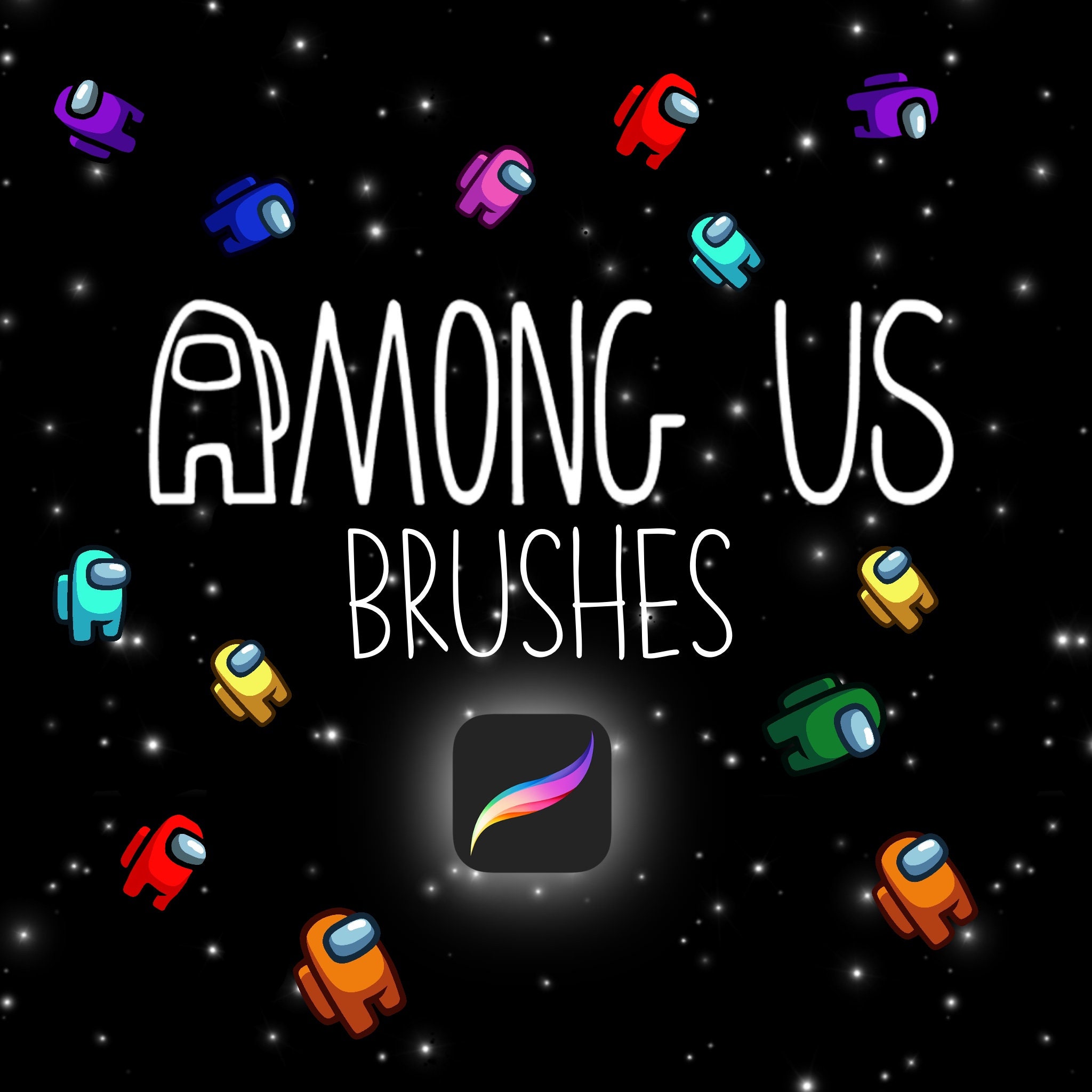Procreate Among Us Brush set Among Us Brushes Procreate Etsy