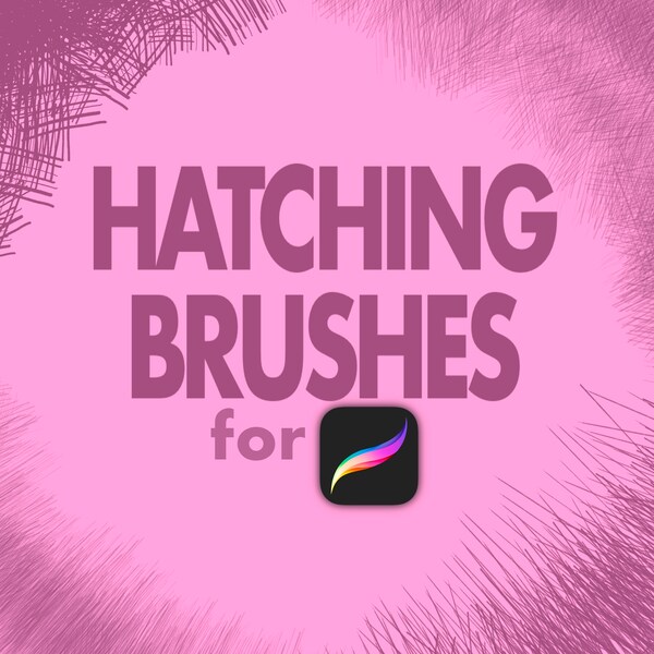 21 Hatching Brush set, Hatching Brushes, Sketch Brushes, Procreate Brushes, Guide Brushes, Procreate brush set, Brushes for Procreate