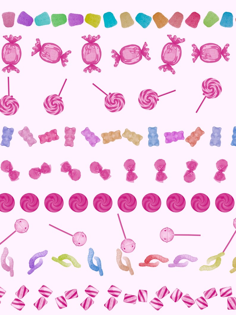 Candy Brush Set Procreate Brushes Snacks Brush Procreate Etsy