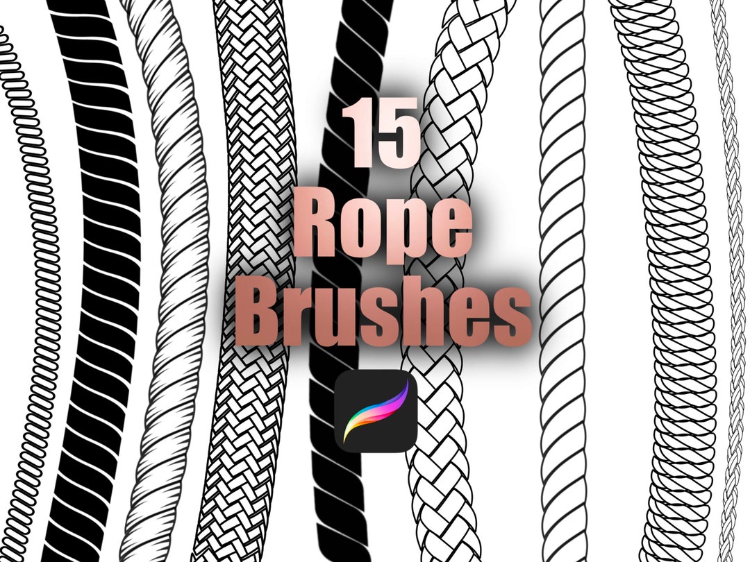 Procreate Rope Brush Set, Procreate Braid Brushes, Procreate Brushes