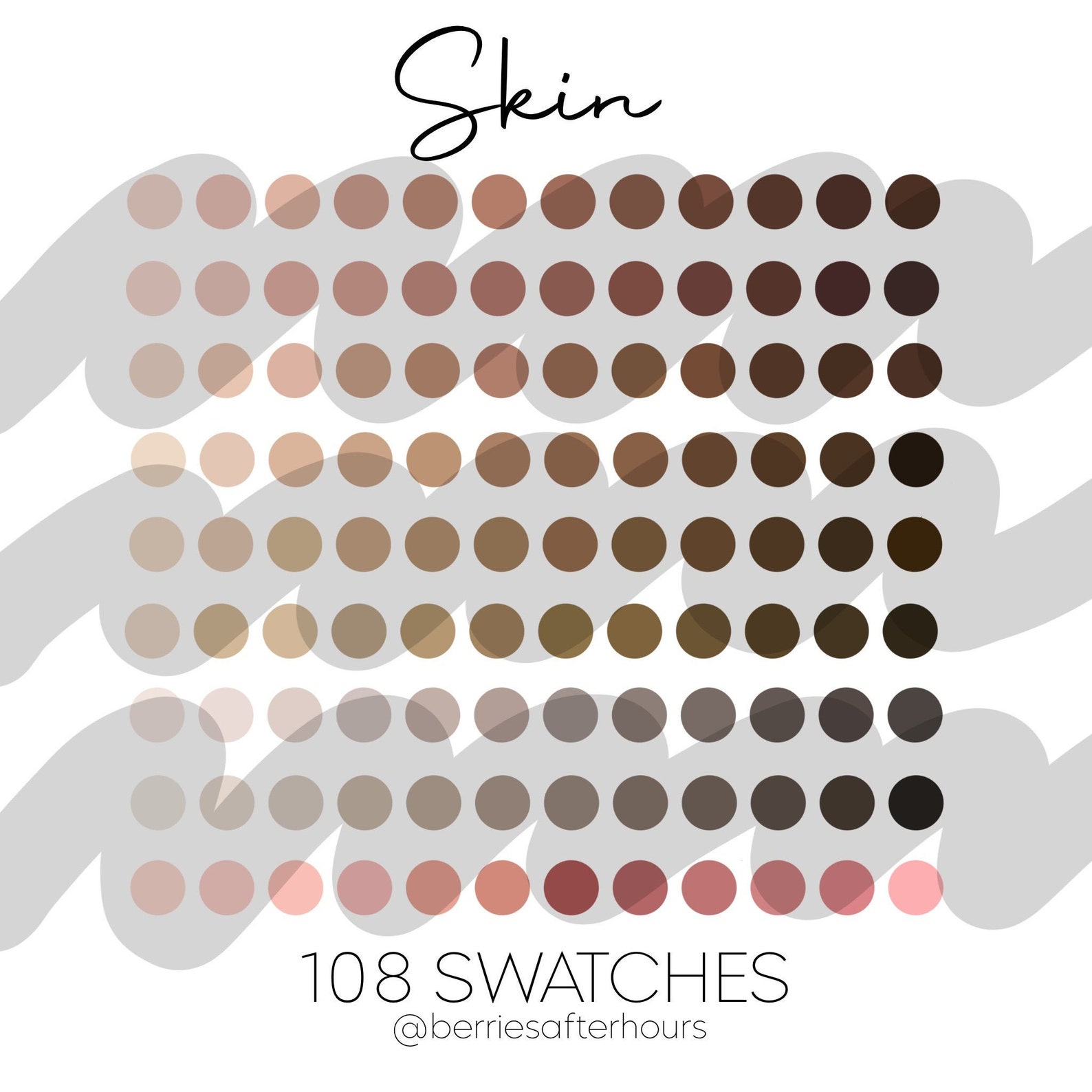 procreate skin tone palette procreate skin tone palette