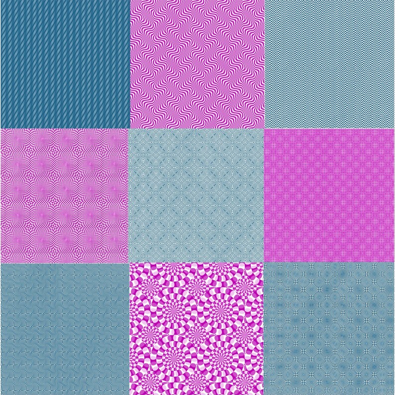 33 Optical Illusions Brush Set Procreate Trippy Brushes Etsy