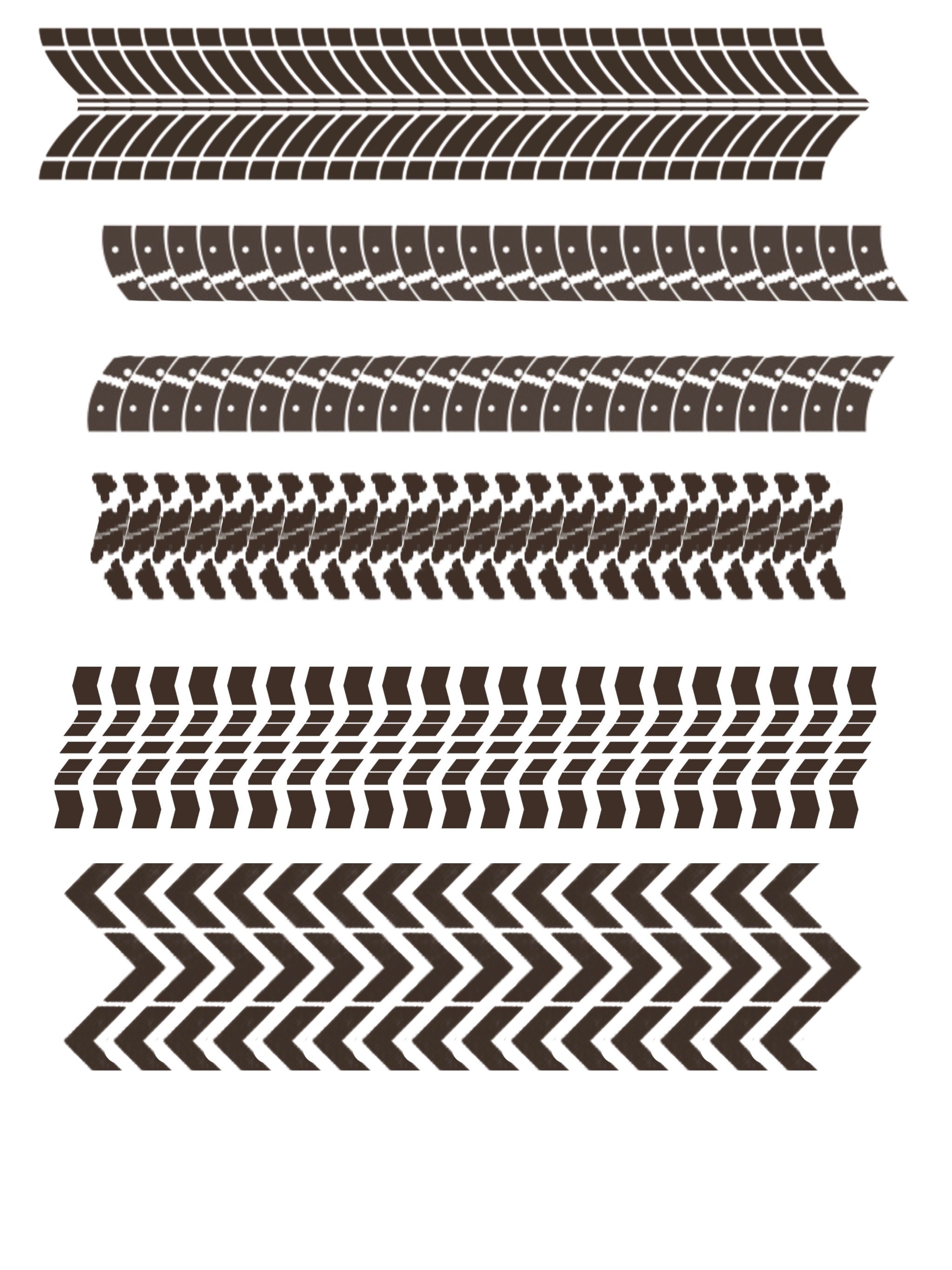 10 Procreate Tire Track Brush Set Procreate Brushes Etsy