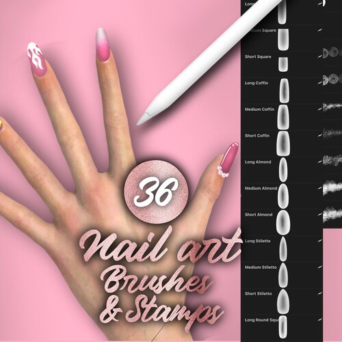 Eyebrow Brushes for Procreate Perfect Eyebrow Brush Stamps Etsy