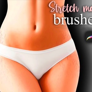 Stretch marks Procreate Brush, Skin Brush set, Procreate Skin Brushes, Procreate Brushes, Portrait Brush, Brushes for Procreate