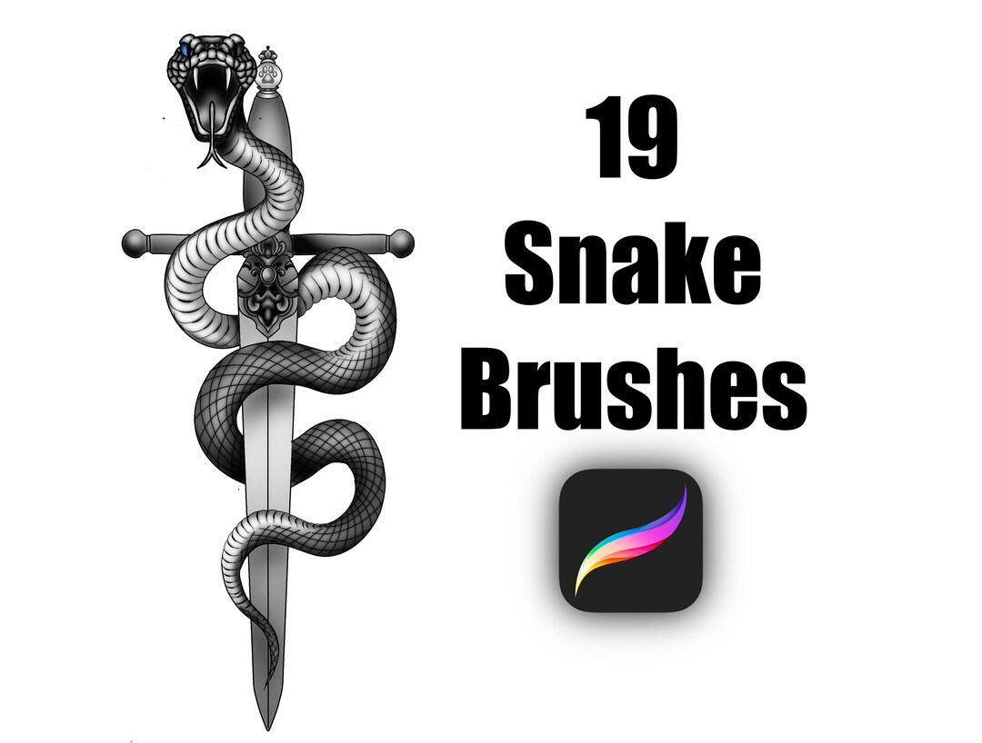 Procreate Snake Scale Brush Set, Snake Scale Brushes, Procreate Braid
