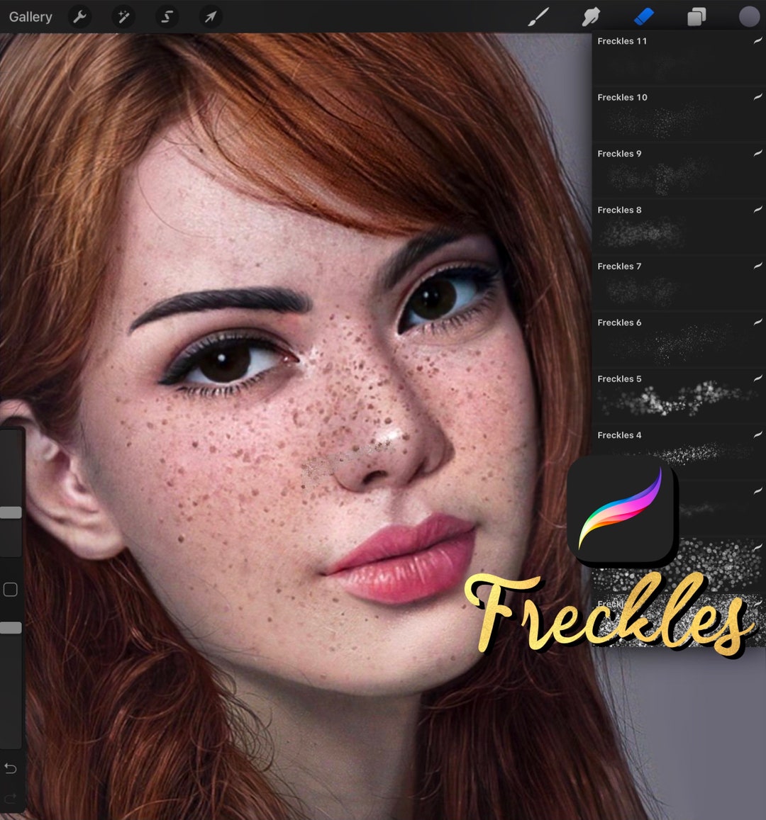 Skin Brush Set, Procreate Skin Brushes, Procreate Brushes, Portrait