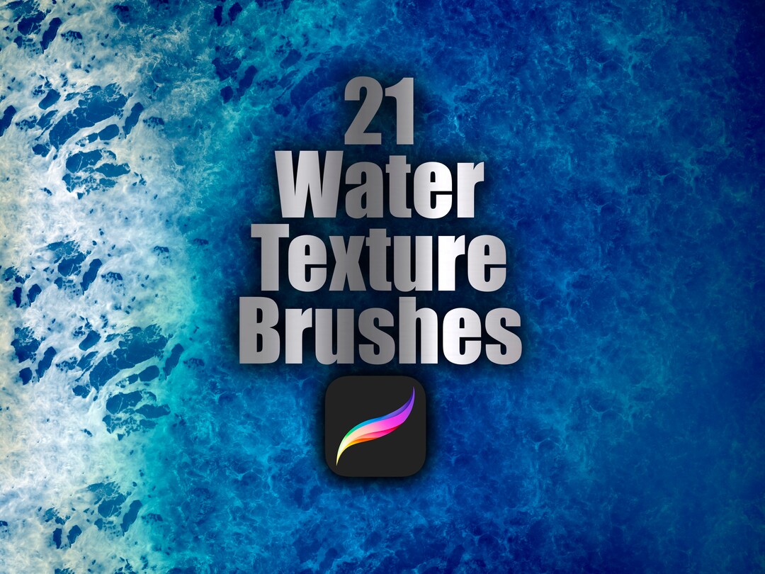 Water Brush Set, Art Tool, Droplet Brushes, Procreate Brushes, Guide