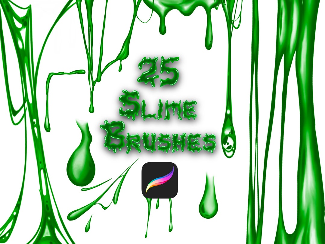 Liquid Brush Set, Art Tool, Droplet Brushes, Procreate Brushes, Guide