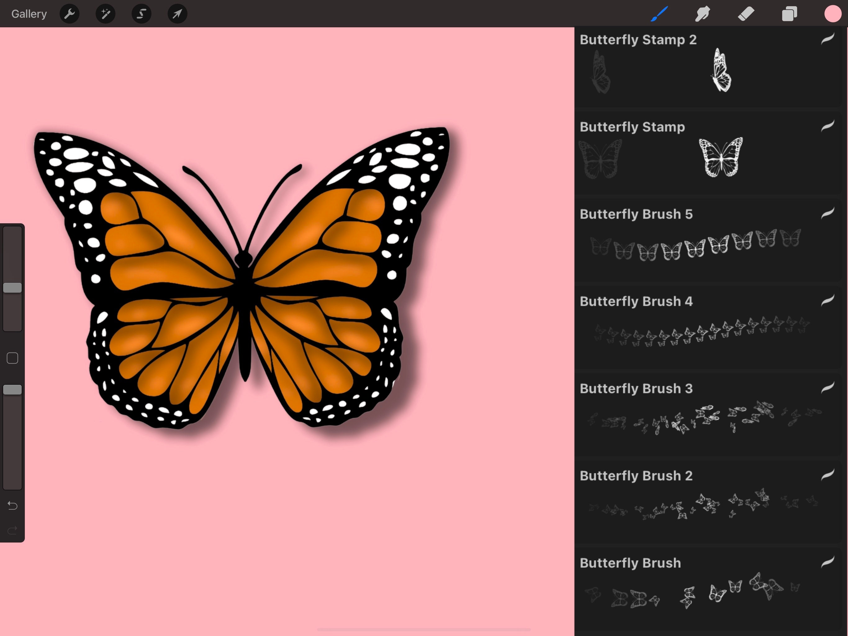 Butterfly Brush Set Butterfly Brushes Brushes Etsy UK