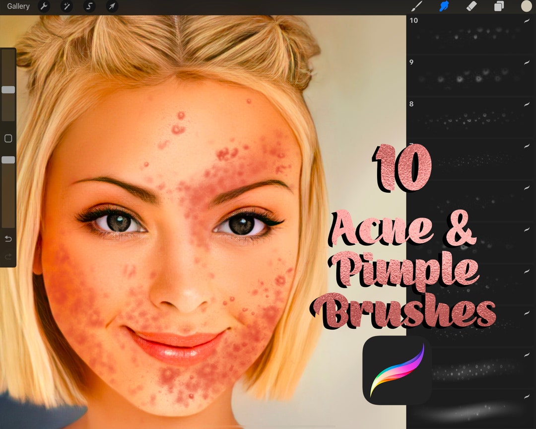 Acne Procreate Brush Skin Brush Set Procreate Skin Brushes Etsy