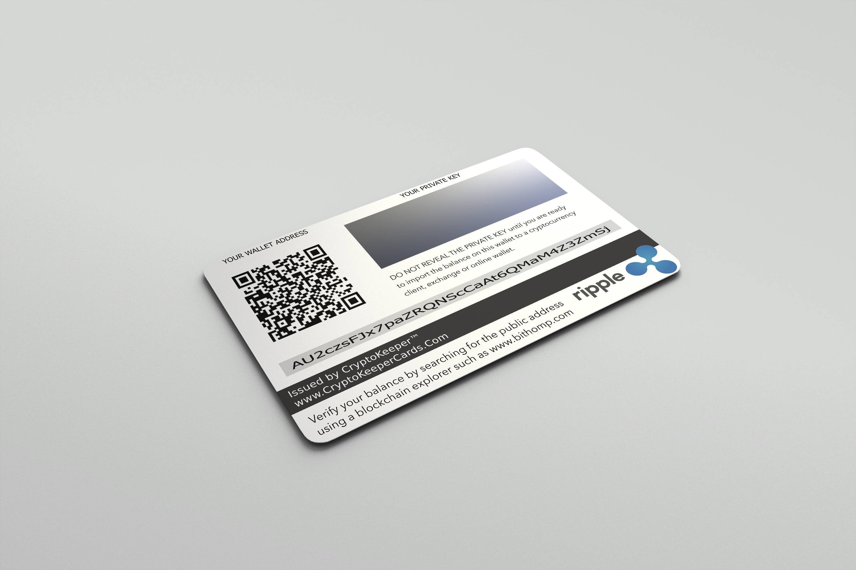 Ripple Wallet Plastic Offline Cold Storage XRP Etsy