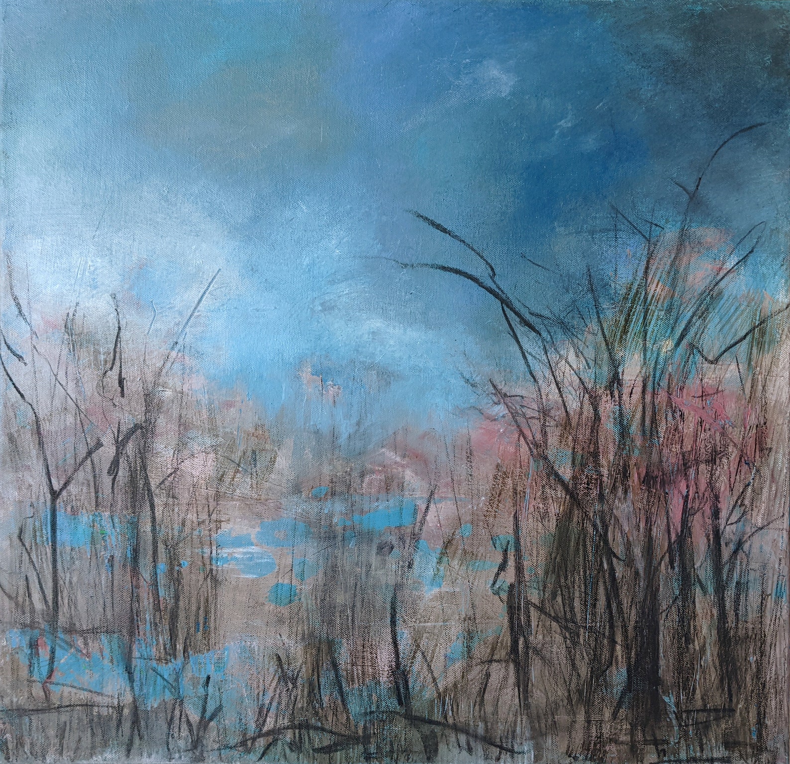 Original Artwork Abstract Serene Draws the Night Etsy