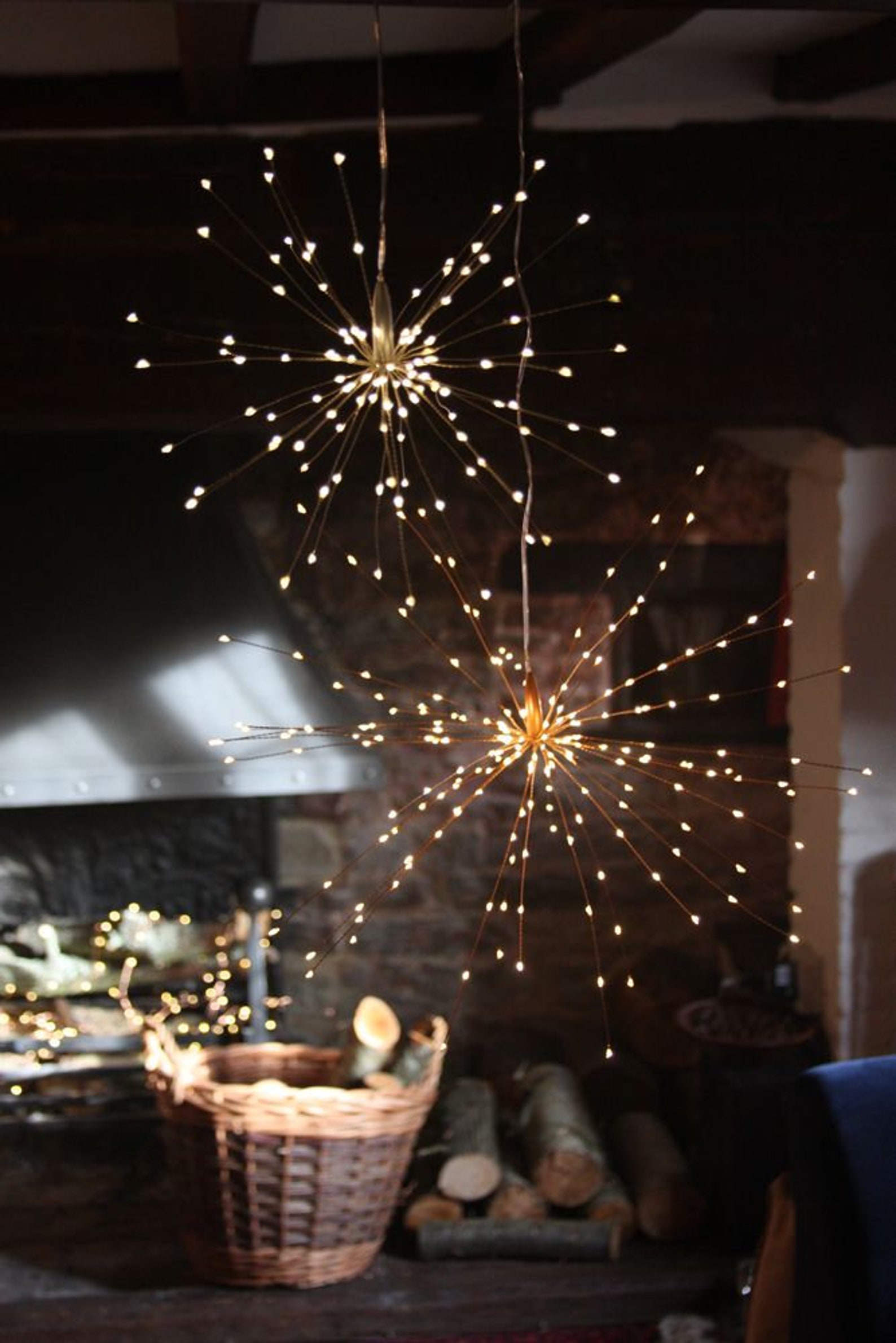 Hanging Starburst Fairy Lights Etsy