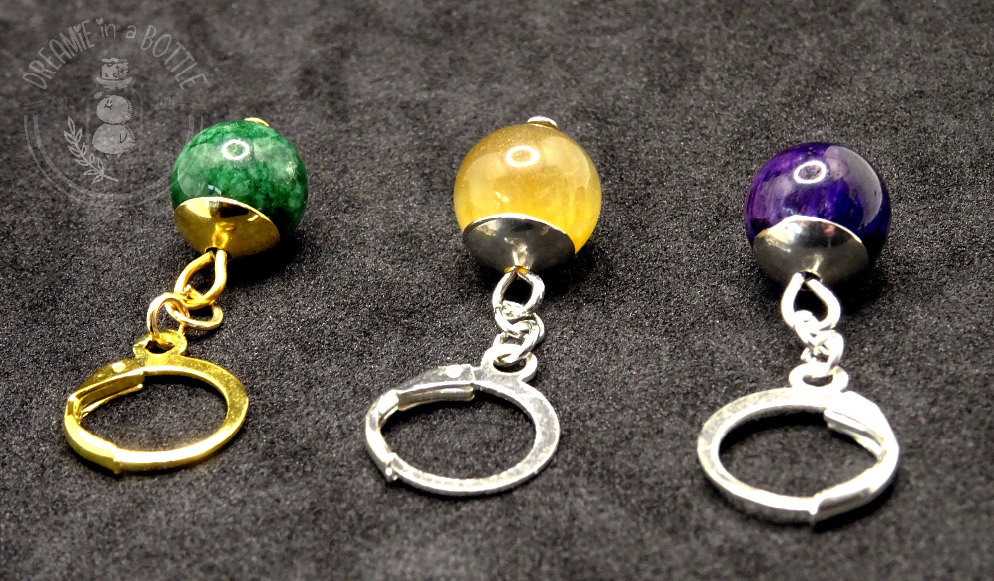 Dragonball inspired potara earring Tiger's eye/Malaysian 