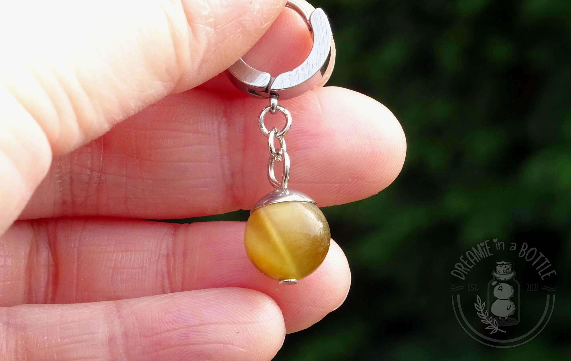 Dragonball inspired potara earring Tiger's eye/Malaysian -  Portugal