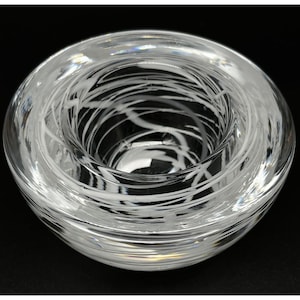 Kosta Boda Mid-Century Modern Scandinavian Art Glass Votive Candle Holder