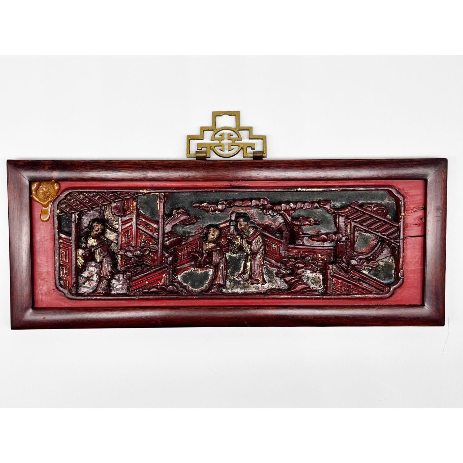 Antique chinese carved panel - Etsy 日本