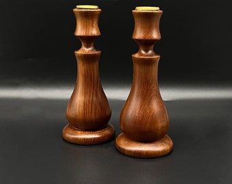木製キャンドルホルダー2個セット - Etsy 日本