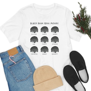 Grumpy Black Rain Frog Moods T-Shirt