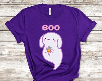 Halloween Ghost Bunny Shirt, BOONY, Cute Kawaii Halloween T-Shirt, Pastel Goth Cute Clothing