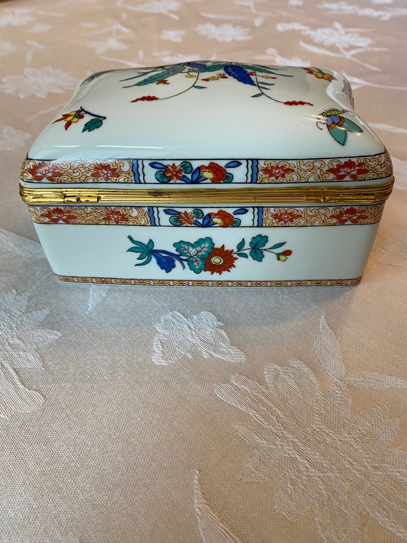 LIMOGES Porcelain Jewelry Box Etsy