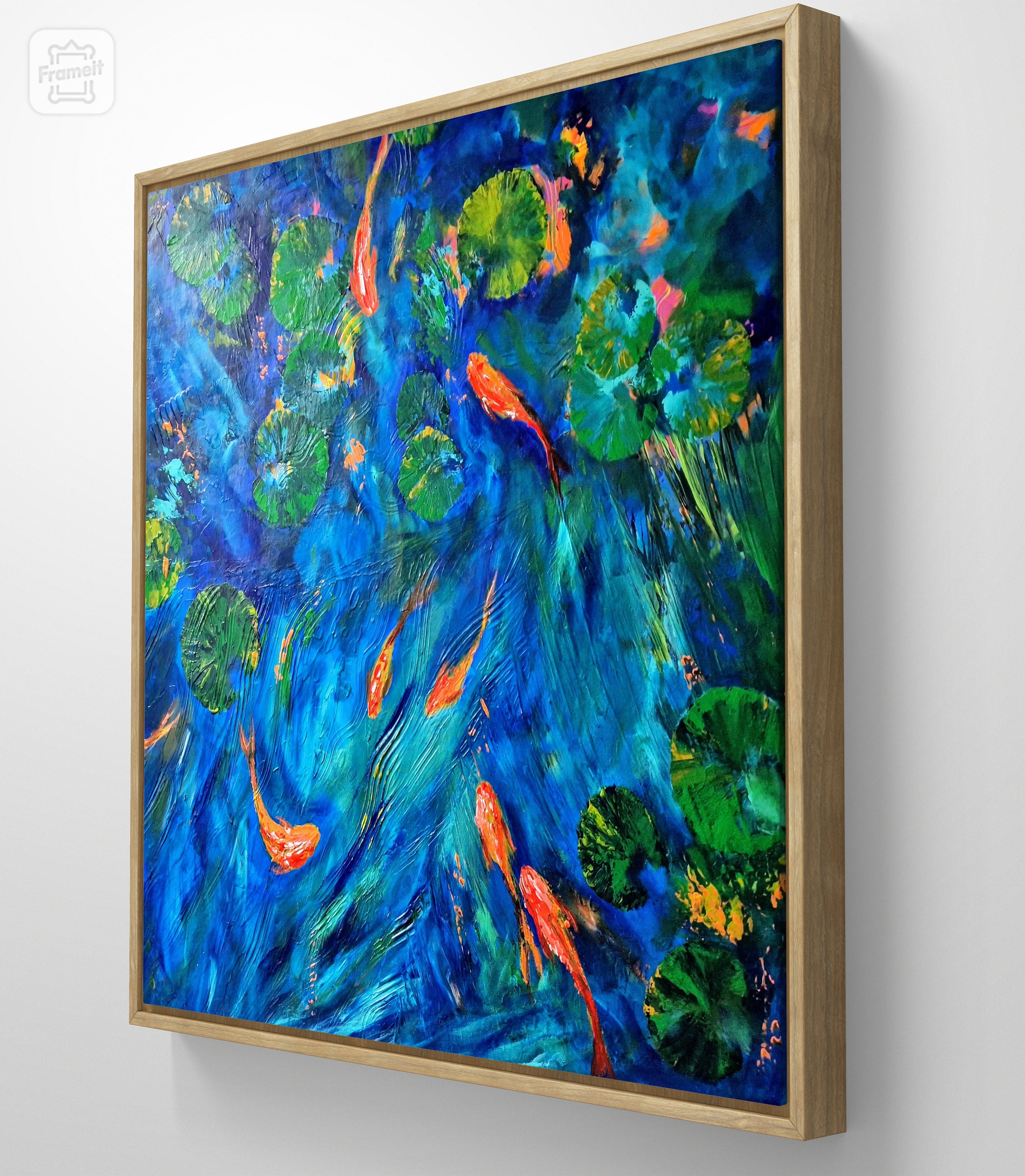 Koi Fish Vase, Wall Decor, Minimalist Decor, Fish Tank Decoration, Old