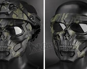 Halloween Party Game Skull Mask, Airsoft Paintball Skull Mask, Helmet Mask With Eye Protection, Tactical Equipment, Paintball Shooting Games