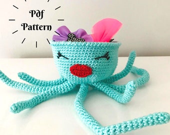 Crochet Jellyfish Amigurumi Pattern, Easy Kids Room Decor (PDF Pattern)