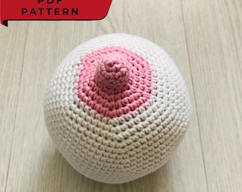 Patron PDF : modèle de poitrine facile au crochet pour débutants | Consultante en lactation auxiliaire pédagogique | Cadeau pour maman qui allaite