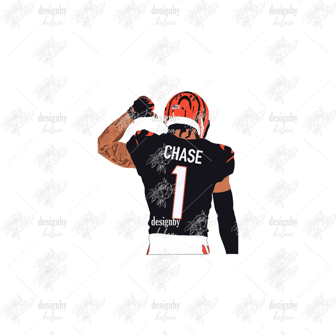 Ja'Marr Chase SVG Vektor PNG JPEG Digital Druck Etsy