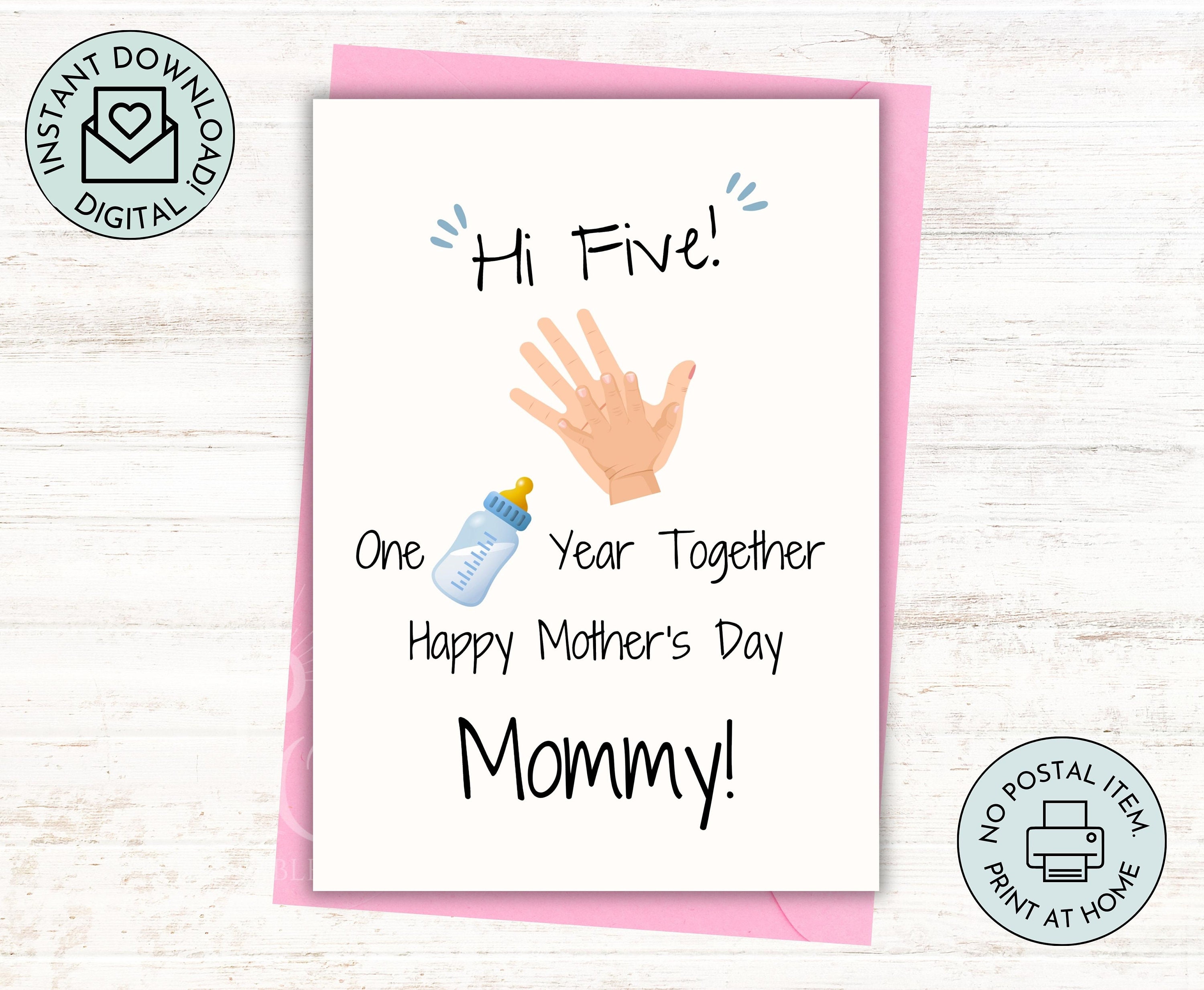 First Mothers Day Card From Baby Printable Instant Download