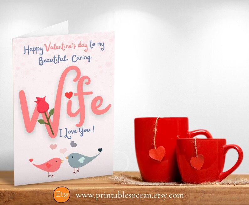 Valentines Day Card for Wife Printable Valentine's Day - Etsy UK