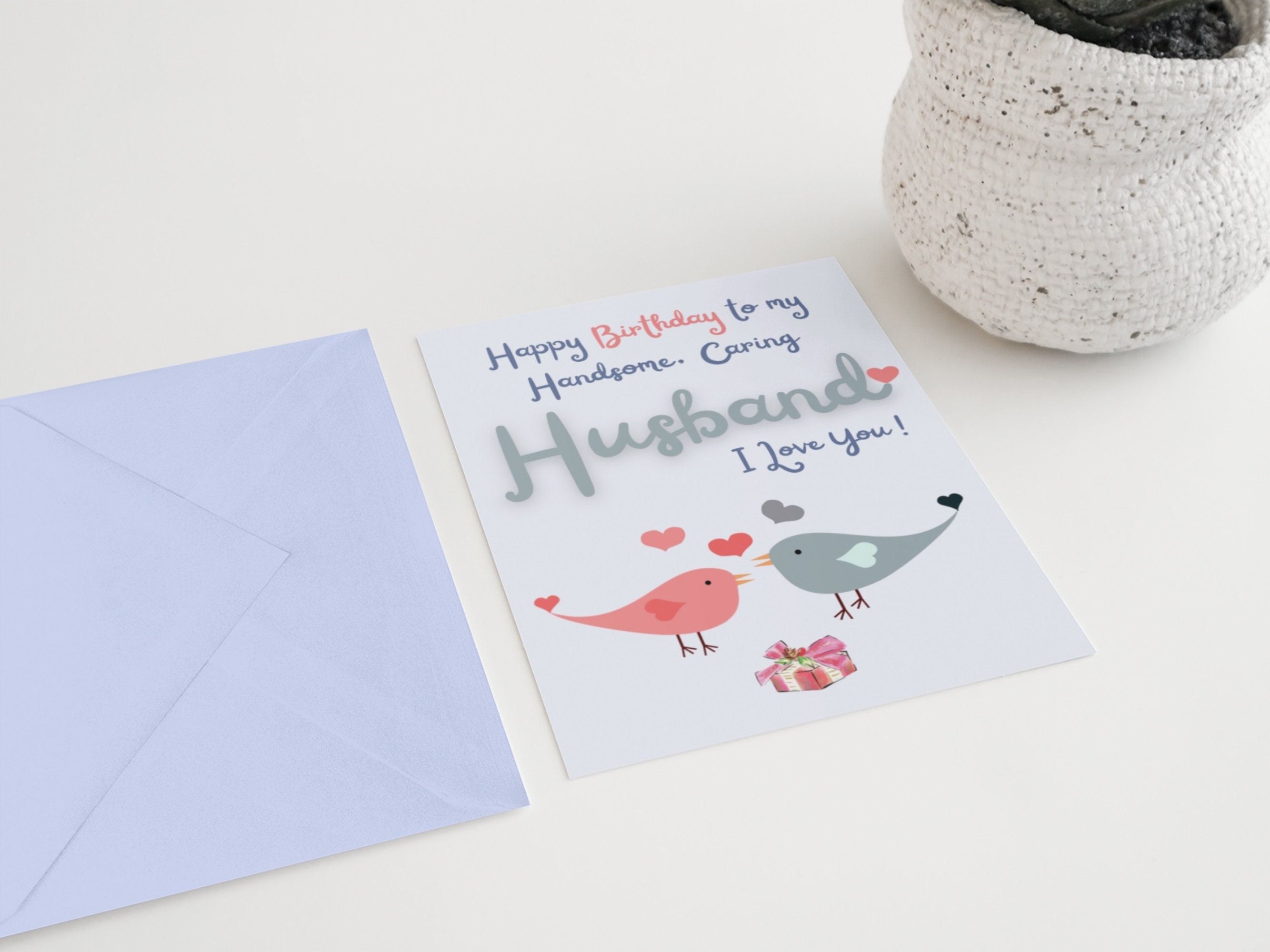 Tarjeta De Cumpleaños Hallmark Para él - Mensaje De Amor A Esposo O Novio, Tamaño 5x7 Pulgadas