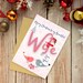 Printable Christmas Card for Wife, Merry Christmas Wife Card, Xmas Card ...