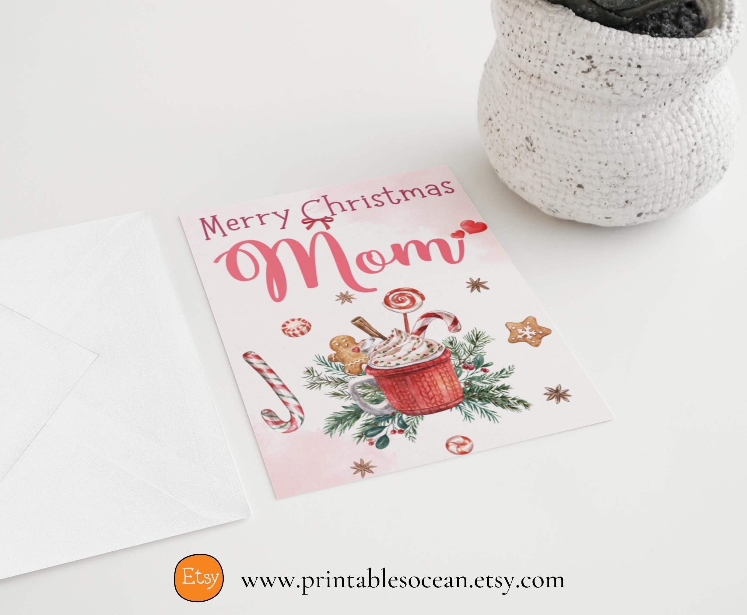 Merry Christmas Mom Card 
