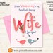 Printable Christmas Card for Wife Merry Christmas Wife Card - Etsy Canada