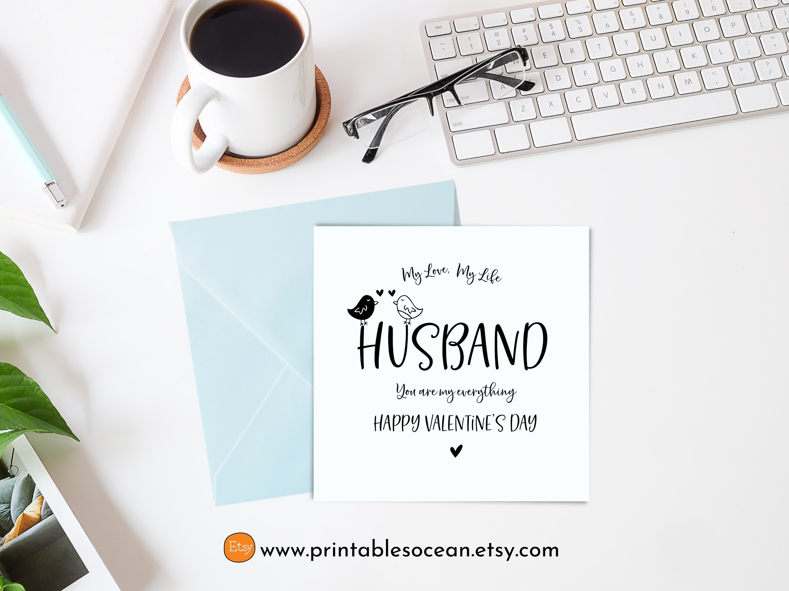 Husband Valentines Card Printable Valentine #39 s Day Card for Husband