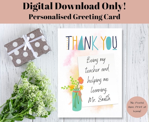 What To Write In A Thank You Card To A Teacher From A Parent