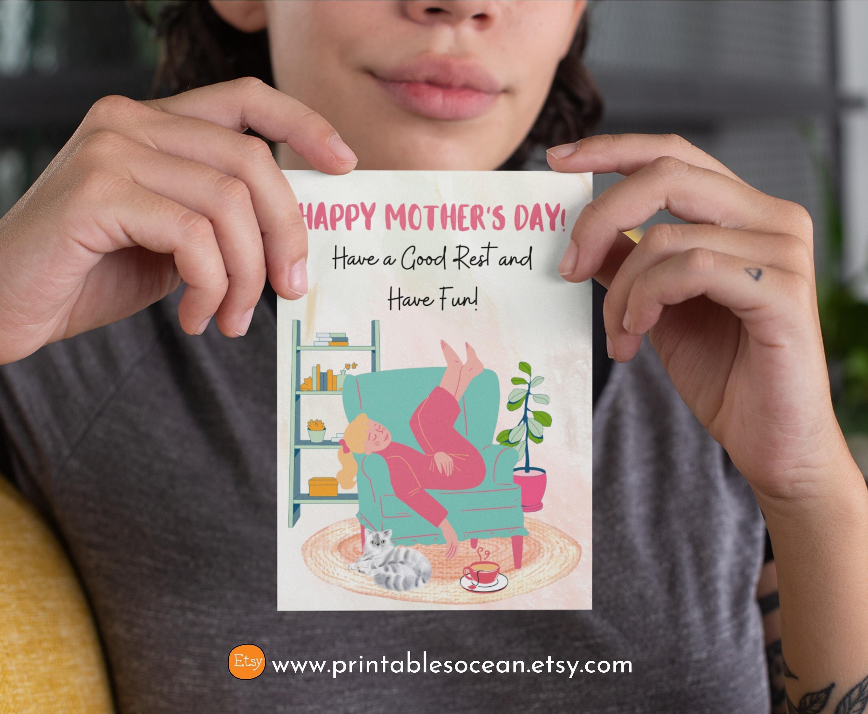 Happy Mother's Day Card Funny Printable, Humorous Mothers Day Card ...