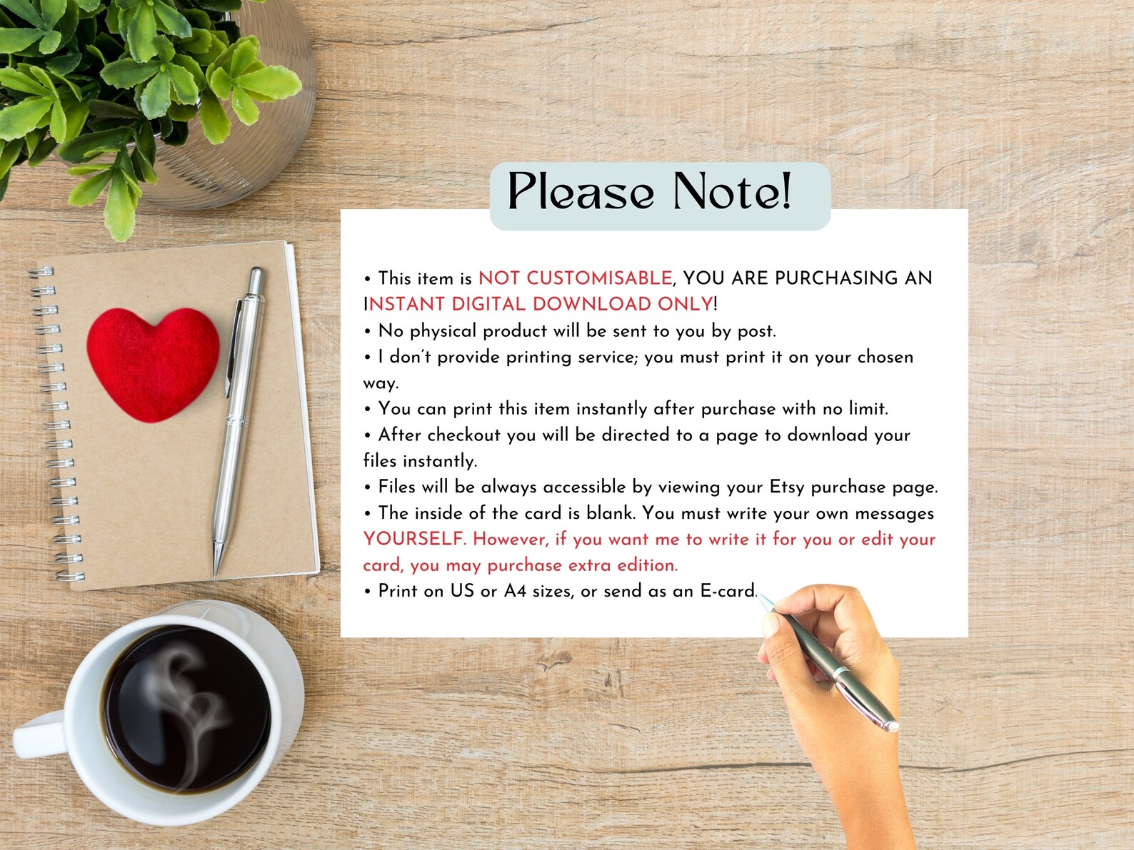 Valentines Day Card for Wife Printable, Valentine's Day Card for Wife ...