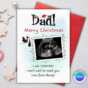 Carte de joyeux Noël personnalisée pour papa