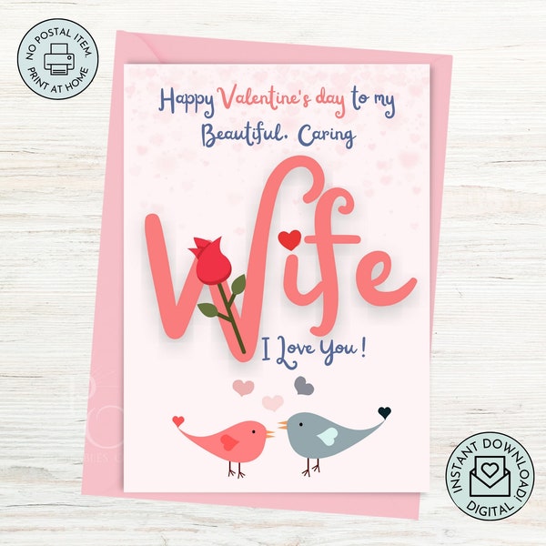 Card for Wife - Etsy