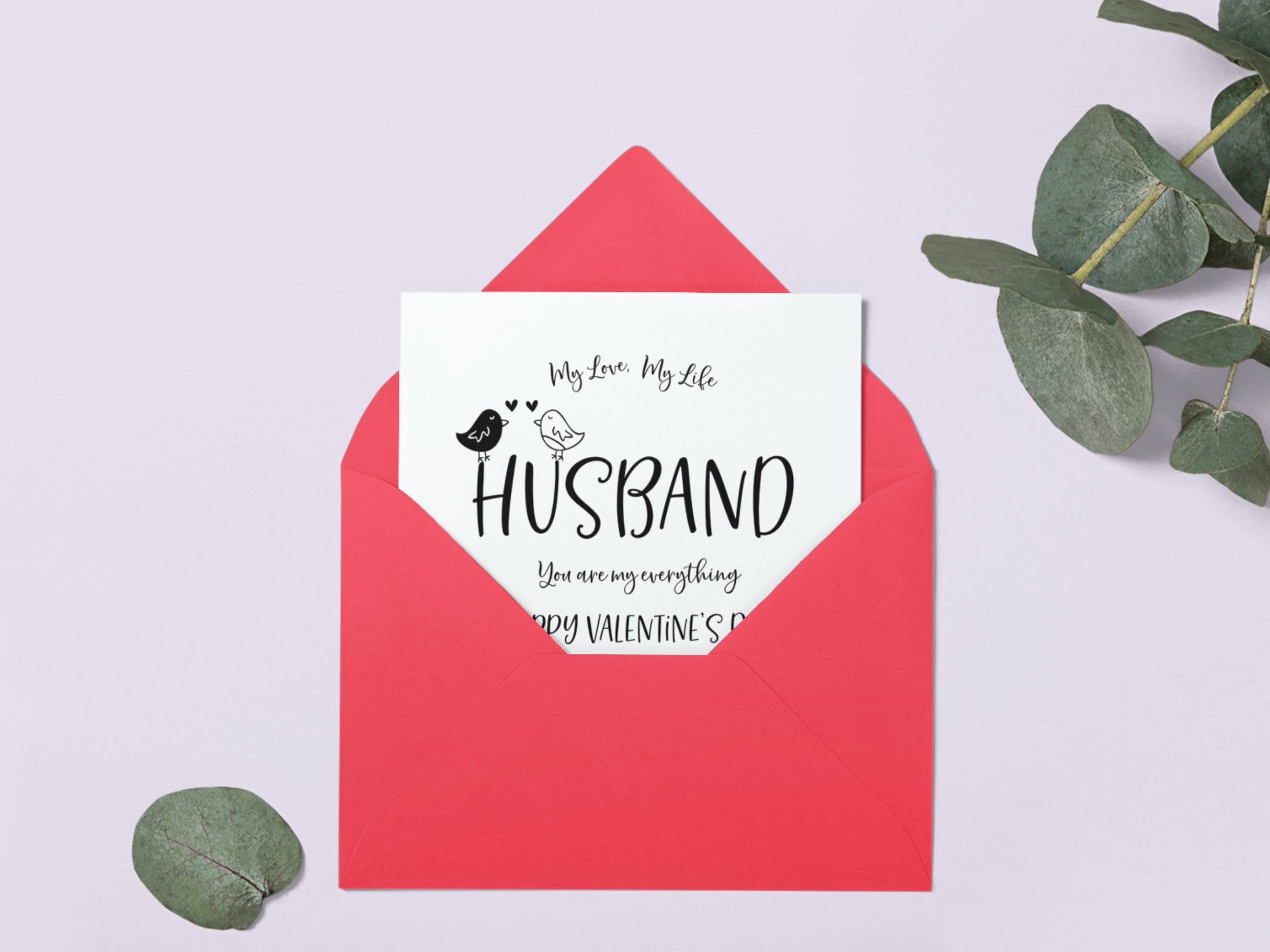 Husband Valentines Card Printable, Valentine's Day Card for Husband ...