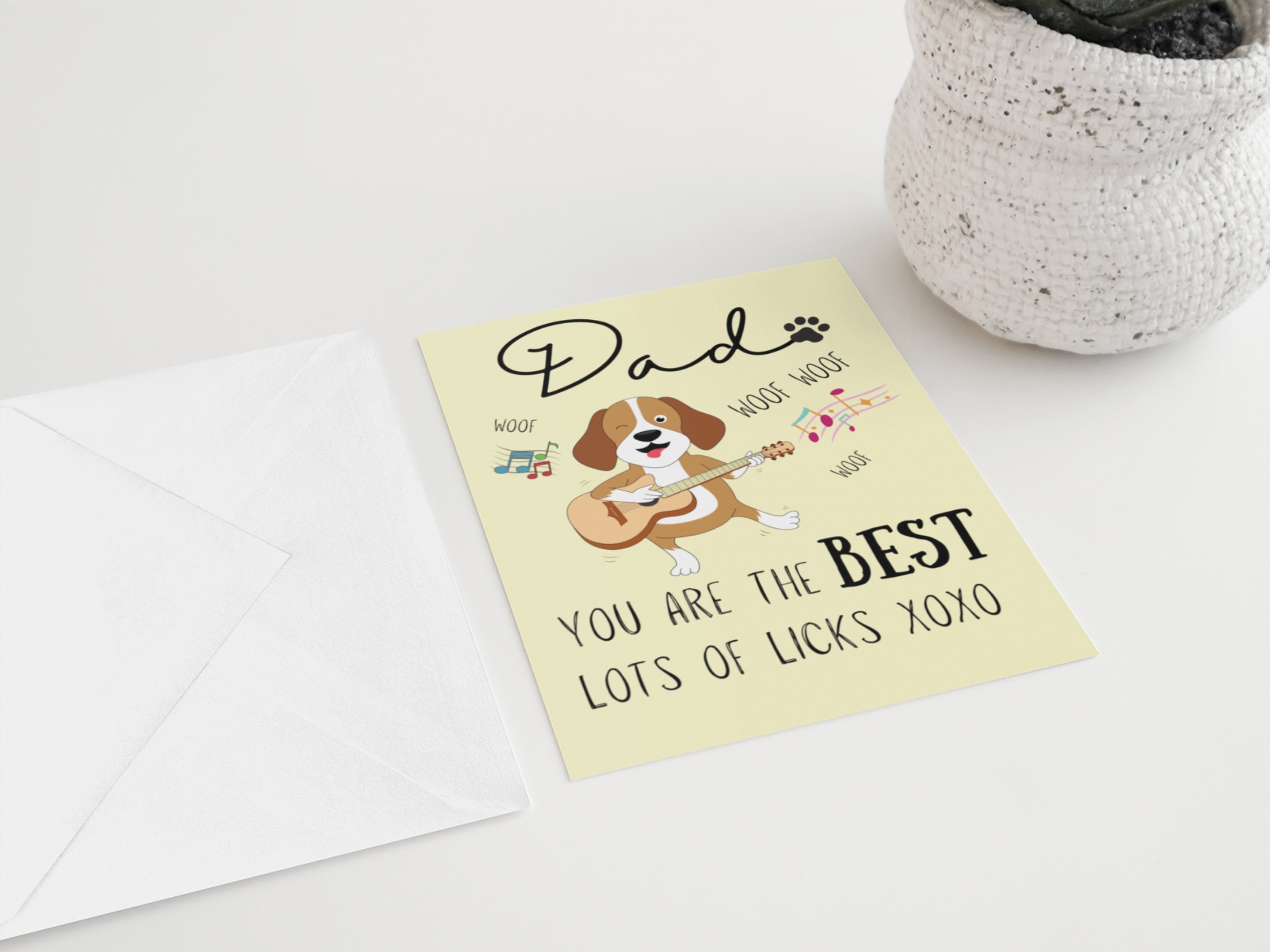 Father's Day Card From the Dog Funny Printable Best Dog Dad, Dog Dad ...