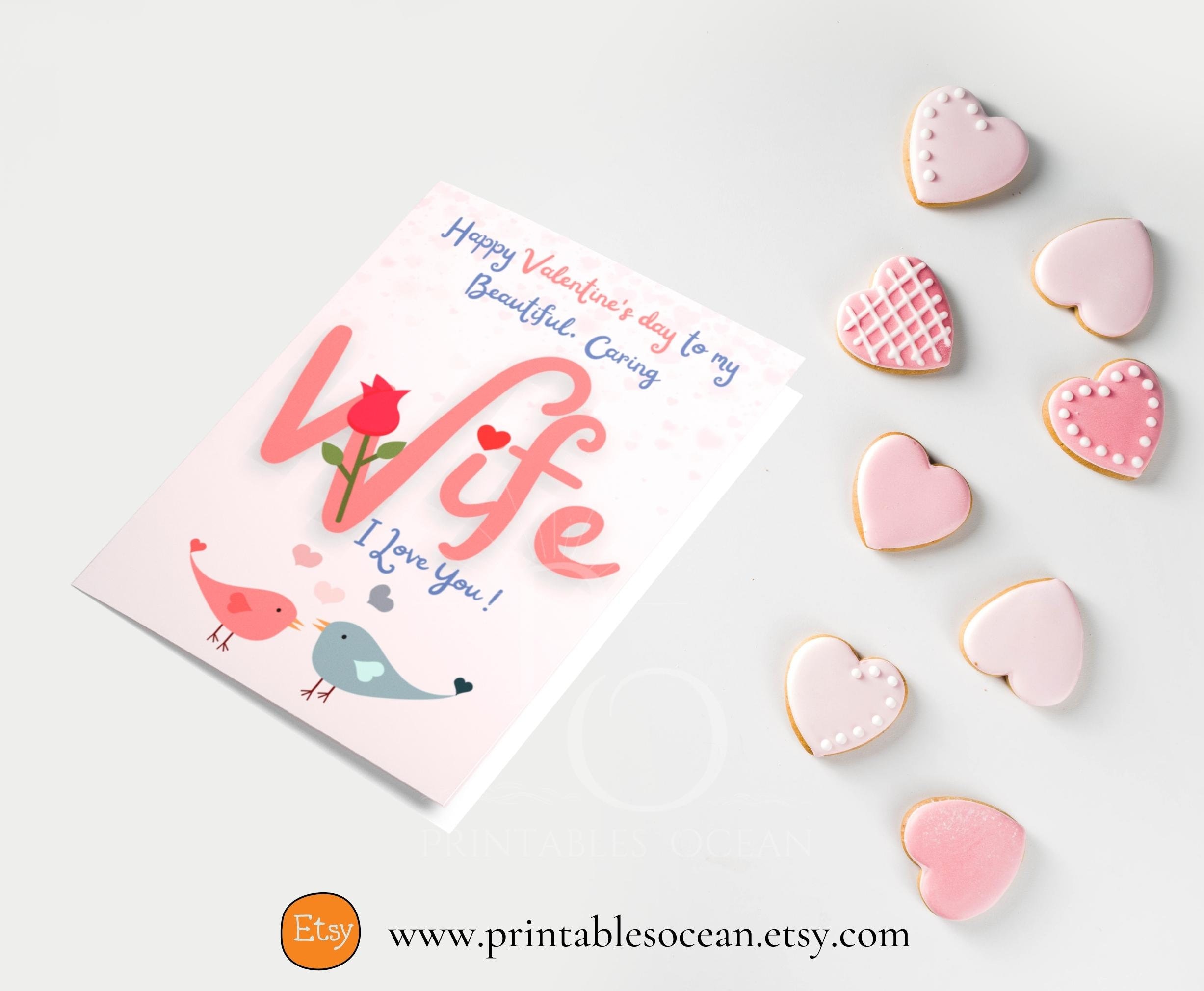 Valentines Day Card for Wife Printable Valentine's Day - Etsy