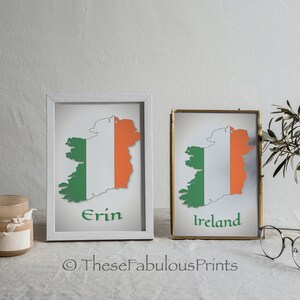 Karte von Irland | St. Patricks Day | Irische Wanddekoration | Digitaler Wanddruck |Besondere Karte von Irland Printables