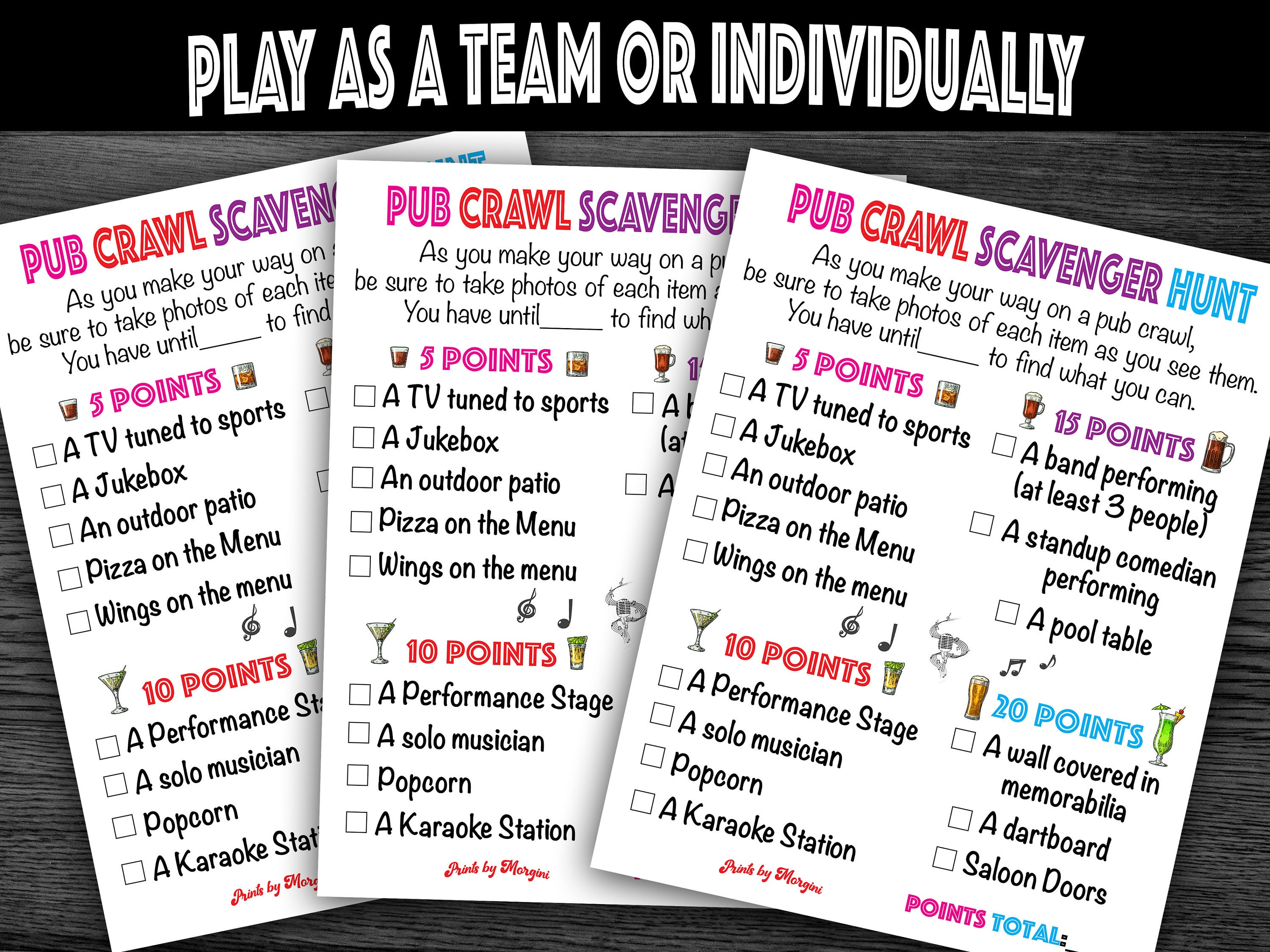 Bar Scavenger Hunt Pub Crawl Scavenger Hunt Bar Crawl Scavenger Hunt Scavenger Hunt Bar Fun