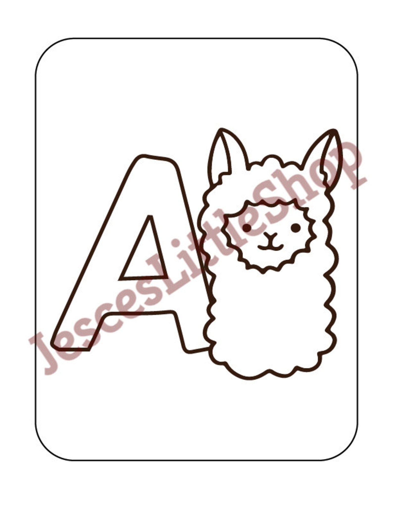 Alphabet coloring pages for kids/Digital/Instant Download | Etsy