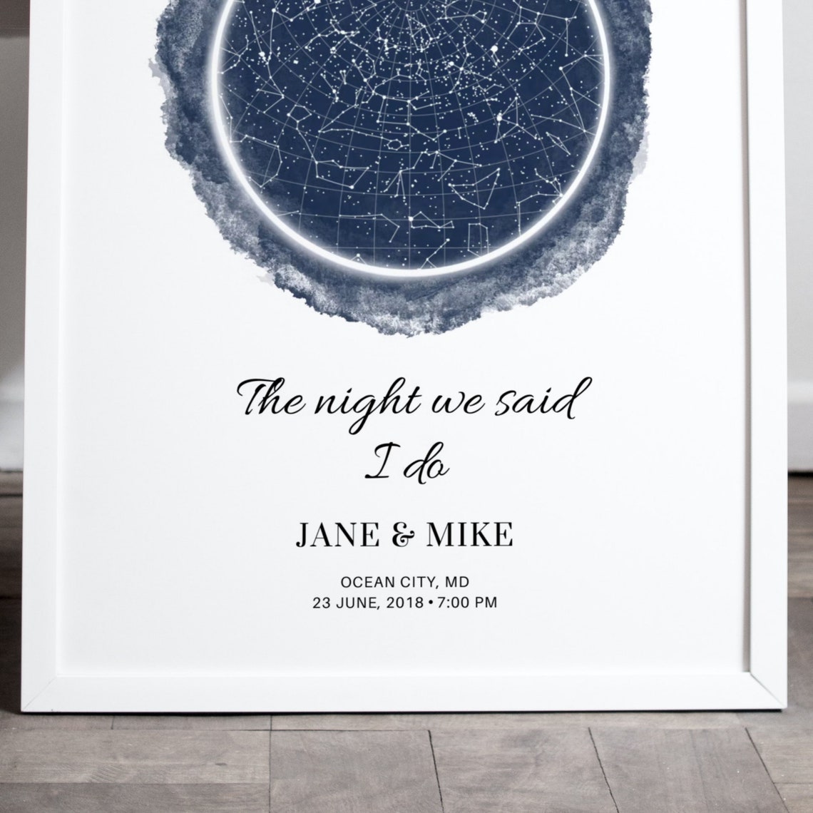 The Night We Met Star Map Star Map for Couples Custom Star Etsy